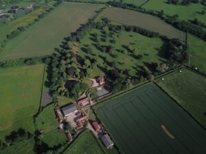 A birds eye view of Bullards Farm.